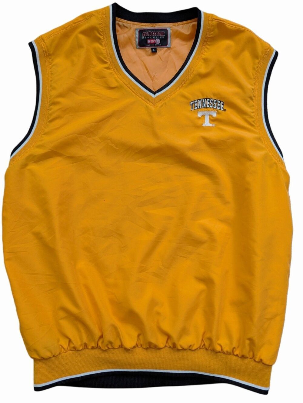 Colosseum Athletics Mens Orange Tennessee Vols Golf Windbreaker Vest Size Large